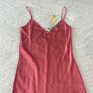 Aritzia Wilfred Midi Pink Slip Dress